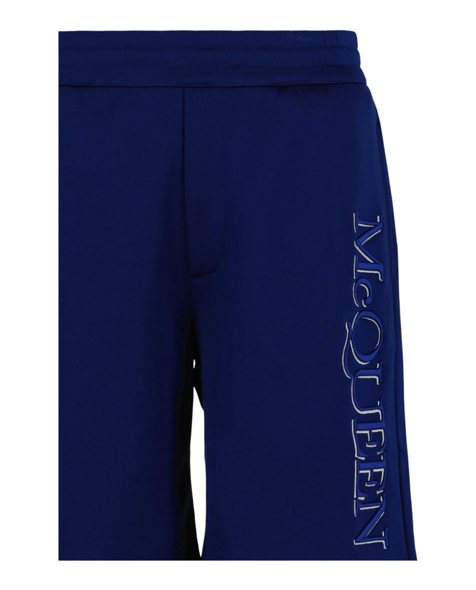 Alexander McQueen Mens Logo Embroidered Track Shorts