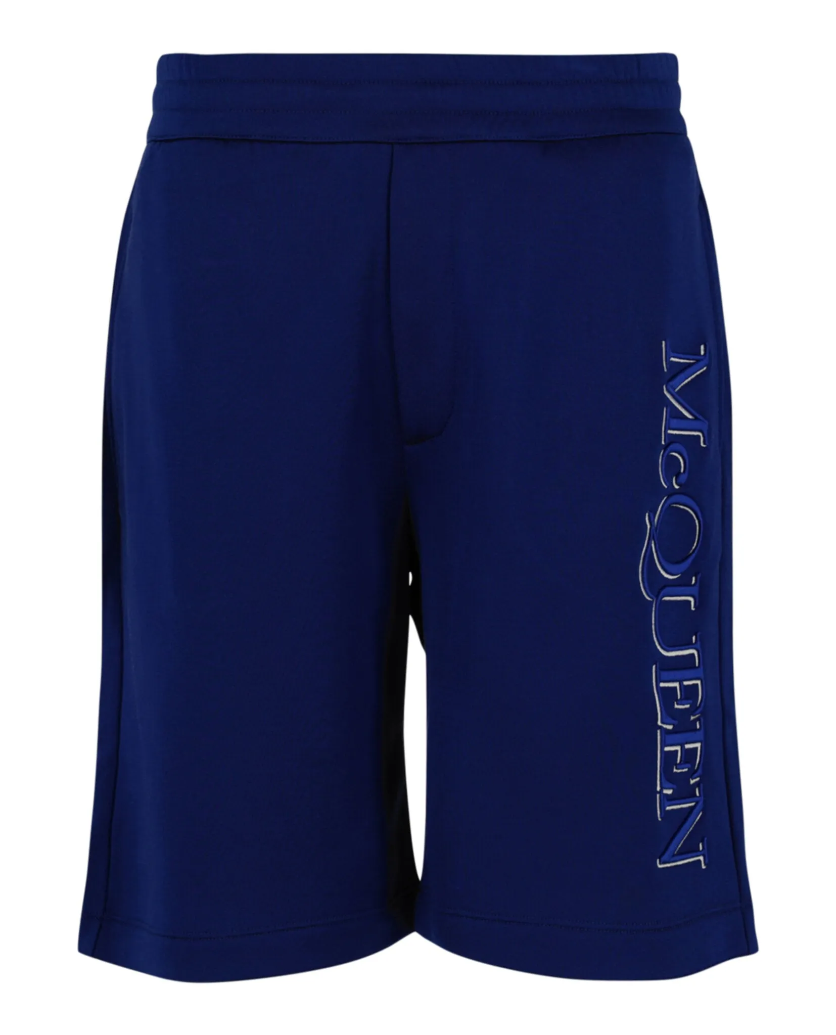 Alexander McQueen Mens Logo Embroidered Track Shorts