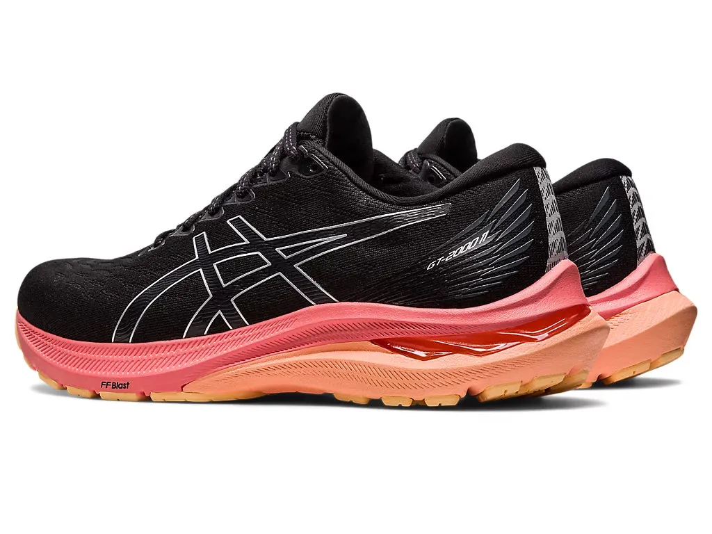 Asics Womens GT-2000 11 Wide- Black/Pure Silver (1012B303-006)