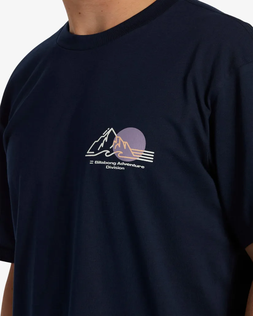 Billabong Sunset Short Sleeve T-Shirt - Navy