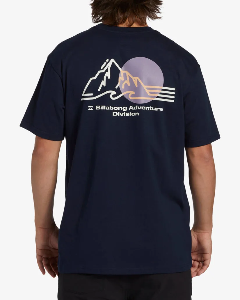 Billabong Sunset Short Sleeve T-Shirt - Navy