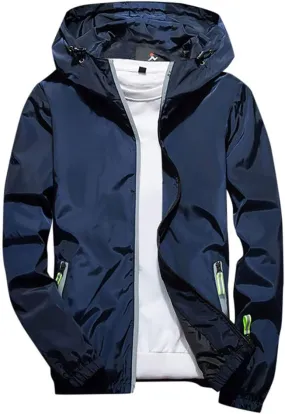 DuDubaby Mens Autumn Casual Camouflage Printing Plus Size Hoodie Two-Sided Wear Thin Coat