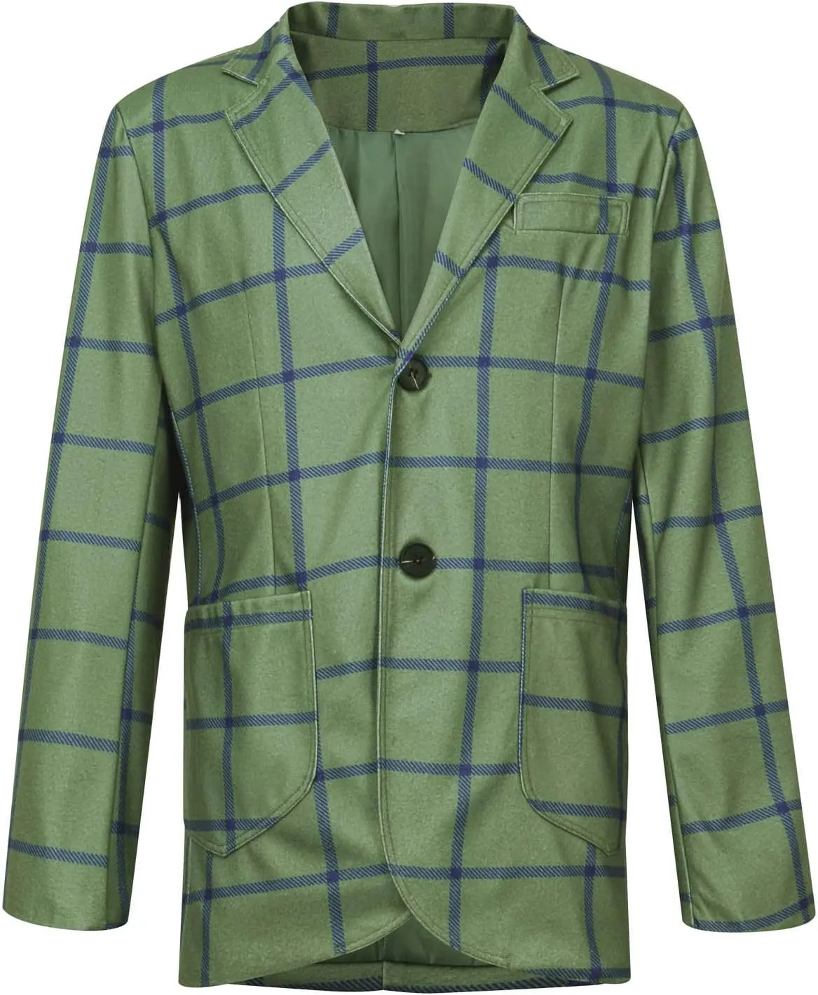 DuDubaby Men's Spring Thin Casual Fashion Loose Single Lapel Breasted Jacket