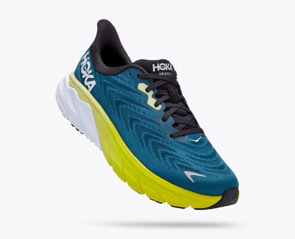 Hoka Mens Arahi 6 Wide-Blue Graphite / Blue Coral (1123196-BGBCR)