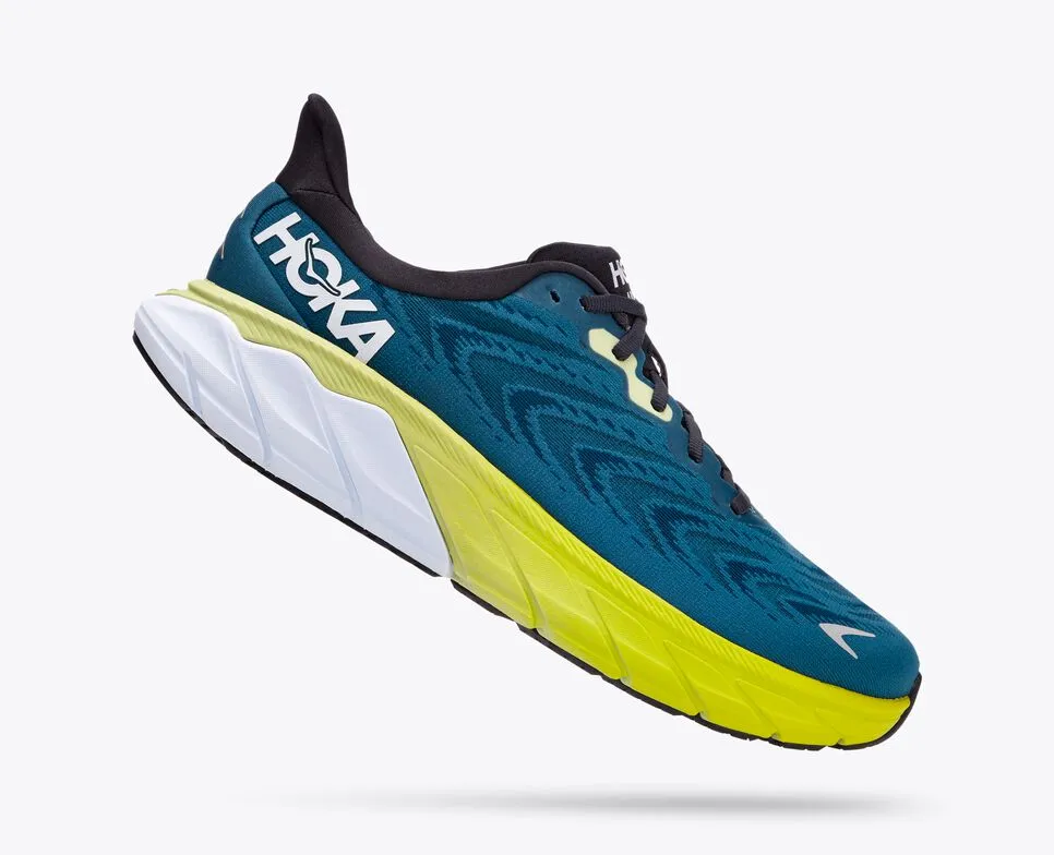 Hoka Mens Arahi 6 Wide-Blue Graphite / Blue Coral (1123196-BGBCR)