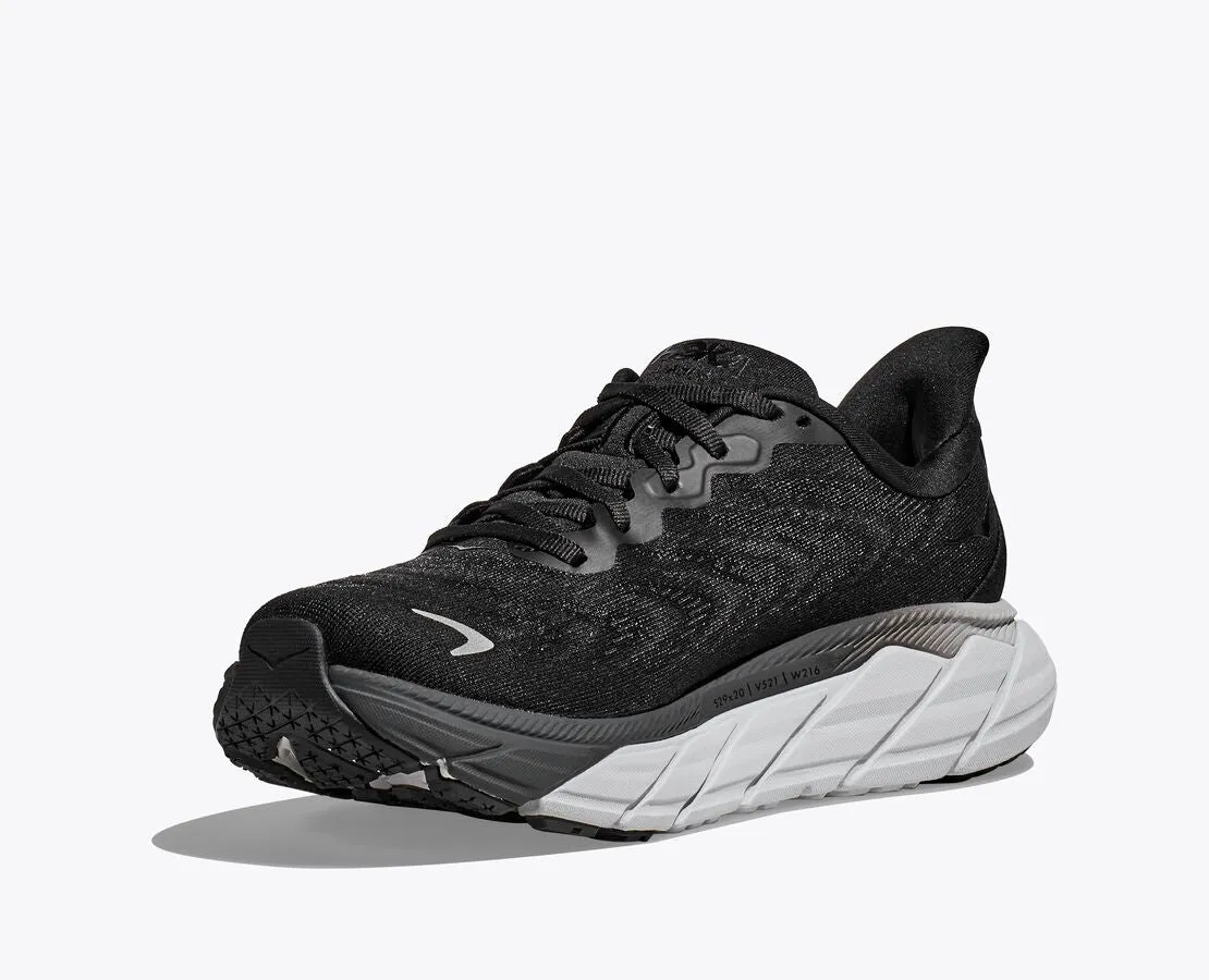 Hoka Womens Arahi 6 Wide - Black/White (1123197-BWHT)