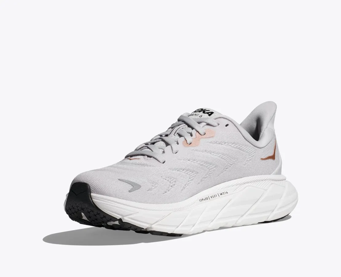 Hoka Womens Arahi 6 Wide -Nimbus Cloud/Rose Gold (1123197-NCRG)