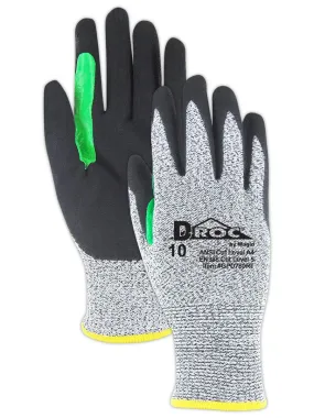MAGID Enhanced Liquid-Grip Level A4 Cut Resistant Work Gloves, 12 PR, Reinforced Thumb Saddle, Sandy Nitrile Coated (Nitrix), Size 7/S, Reusable, 10-Gauge Hyperson Shell (GPD780)