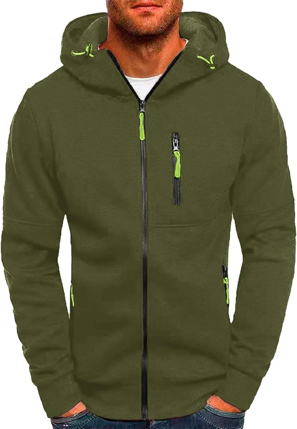Mens Casual Hoodie Splicing Fleece Hoodie Loose Soft Hooded Sweatshirt Top Long Sleeve Sun Shirt Men Fly Sweatshirts