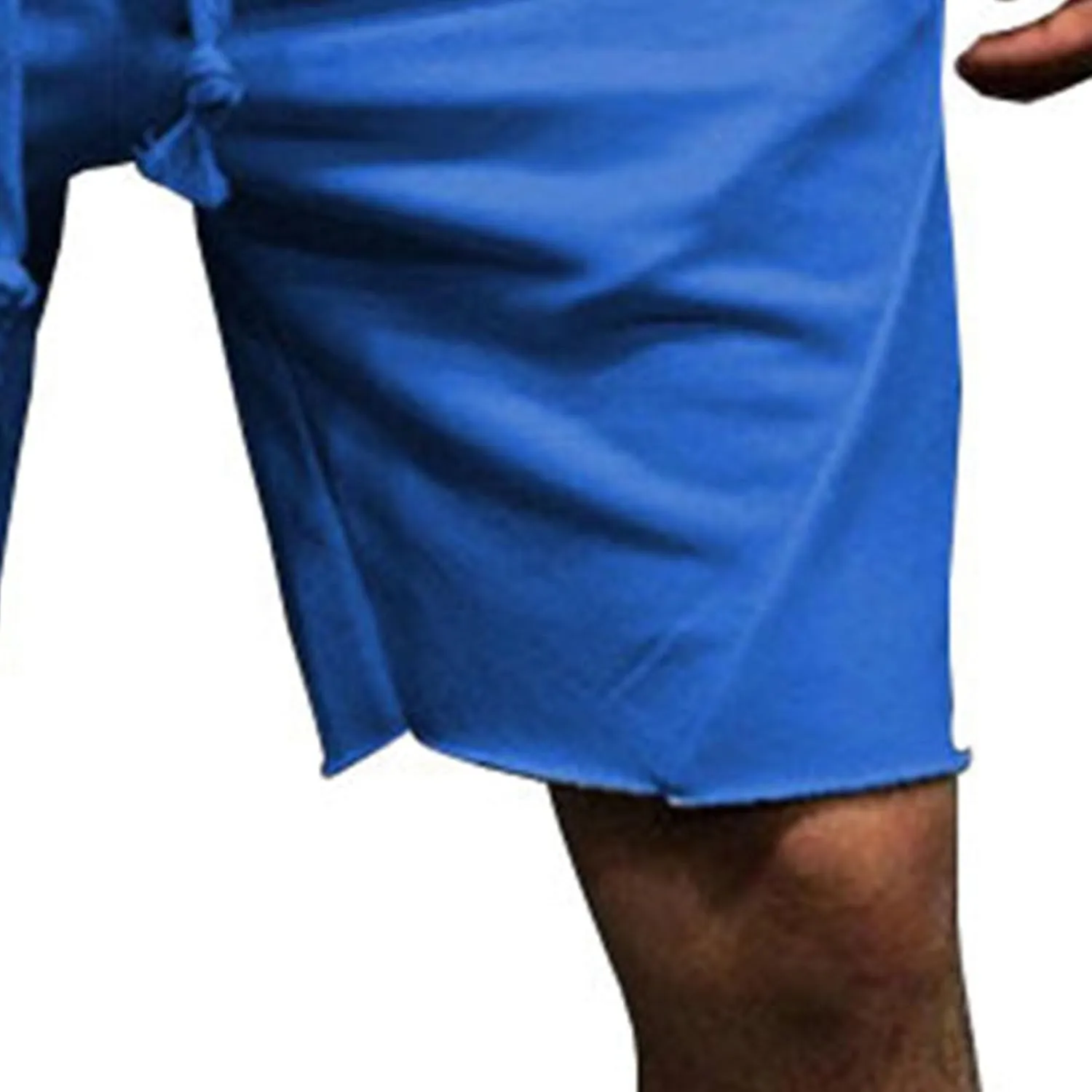 Men's Cotton Jogger Workout Lounge Shorts Summer Drawstring Athletic Gym Shorts with Pockets Loose Running Shorts