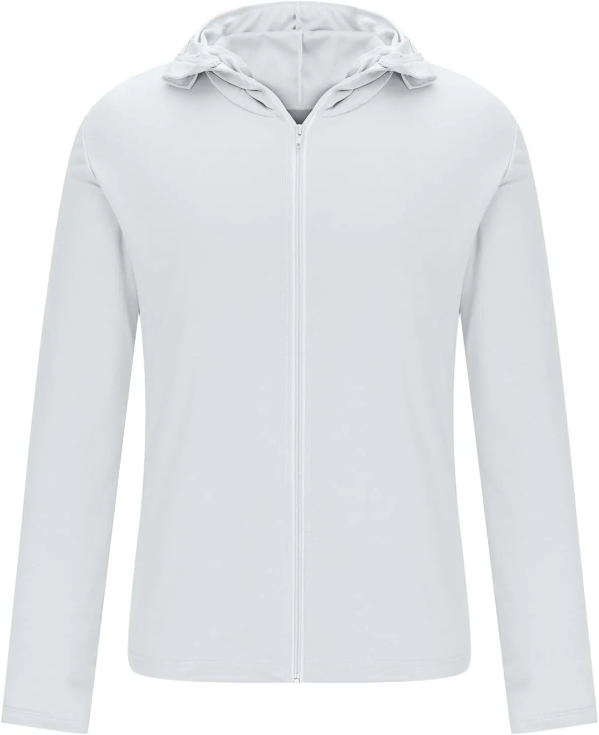Men's UPF 50  Light Jacket Full Zip Sun Protection Hoodie Long Sleeve Sun Shirts UV Fishing Hiking Athletic Running