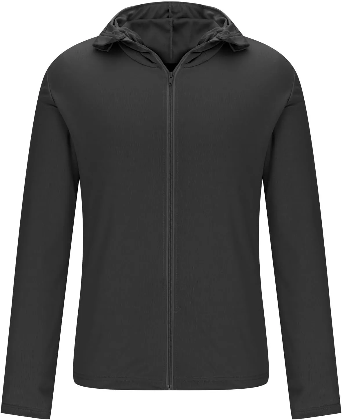 Men's UPF 50  Light Jacket Full Zip Sun Protection Hoodie Long Sleeve Sun Shirts UV Fishing Hiking Athletic Running