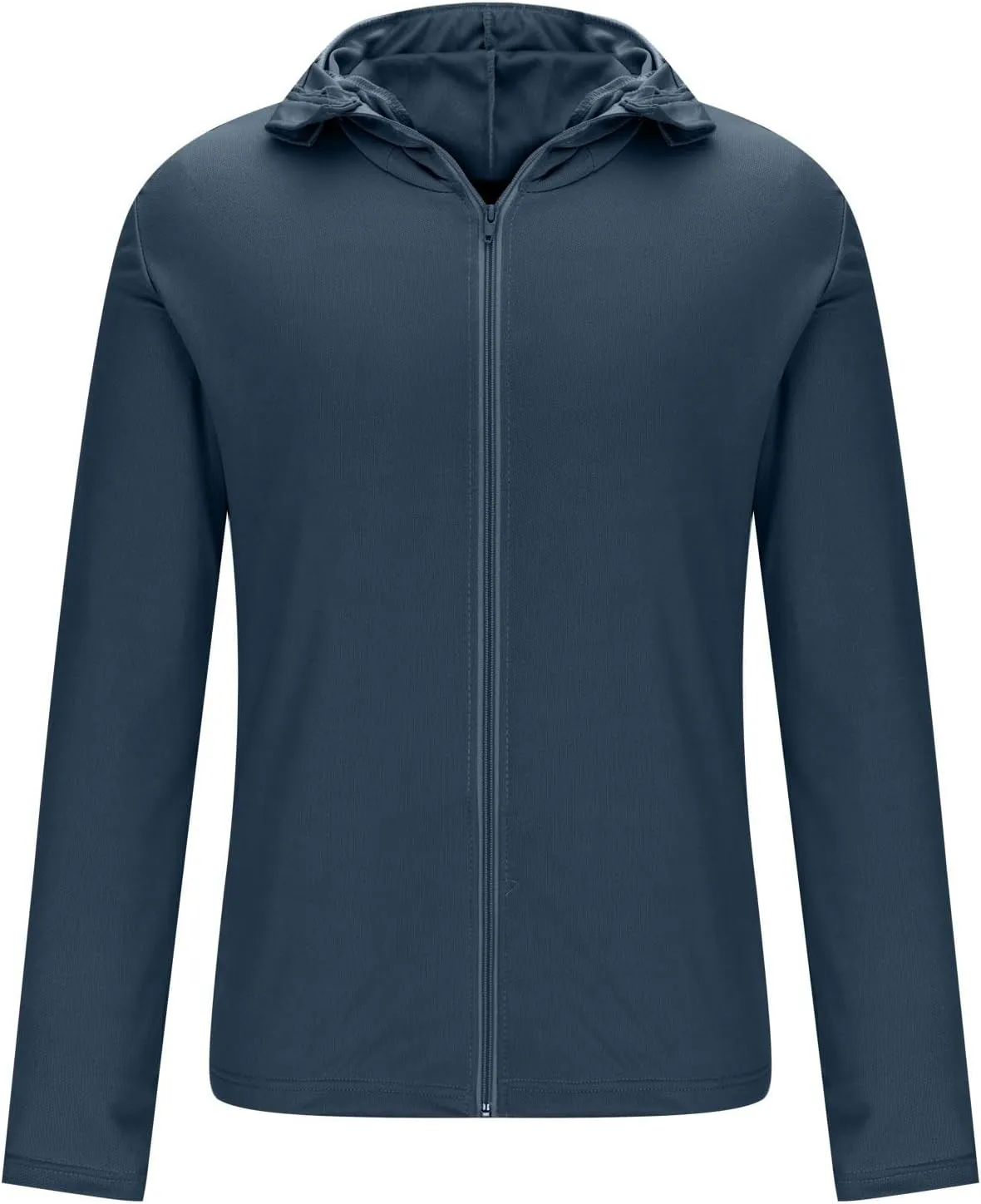 Men's UPF 50  Light Jacket Full Zip Sun Protection Hoodie Long Sleeve Sun Shirts UV Fishing Hiking Athletic Running