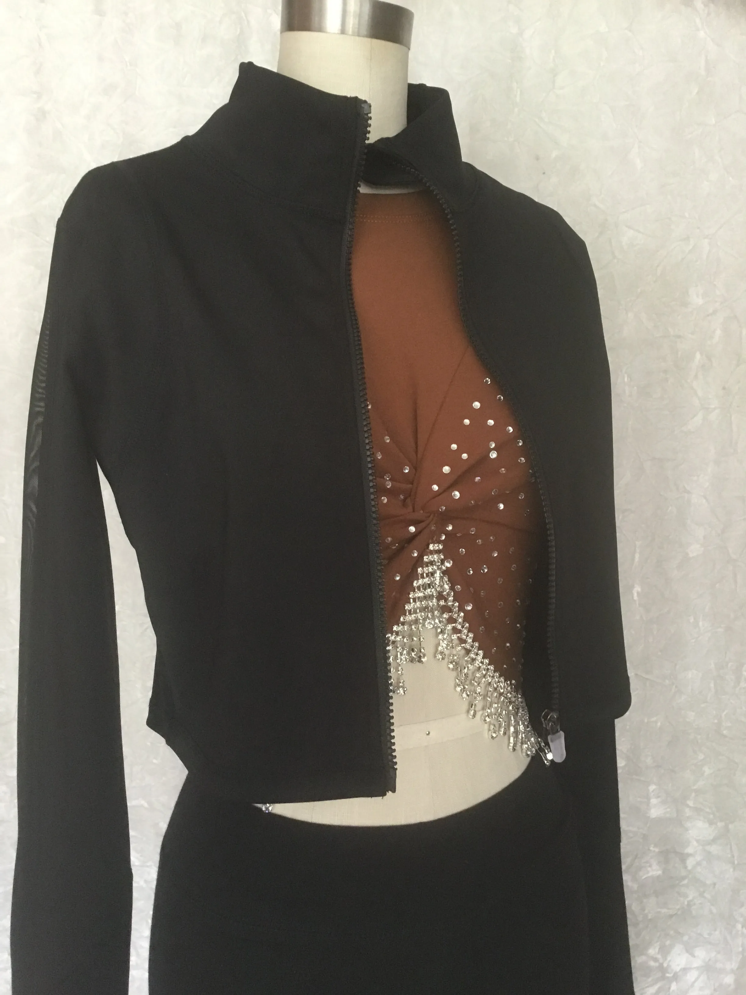 Rhinestones Fringe Top - Dixi