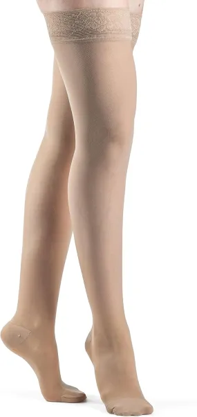 SIGVARIS Women’s Style Sheer 780 Closed Toe Thigh-Highs w/Grip Top 15-20mmHg