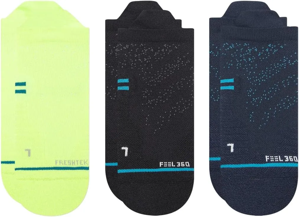 Stance Athletic Tab 3-Pack Volt LG (US Men's Shoe 9-13, Women's Shoe 11-14)