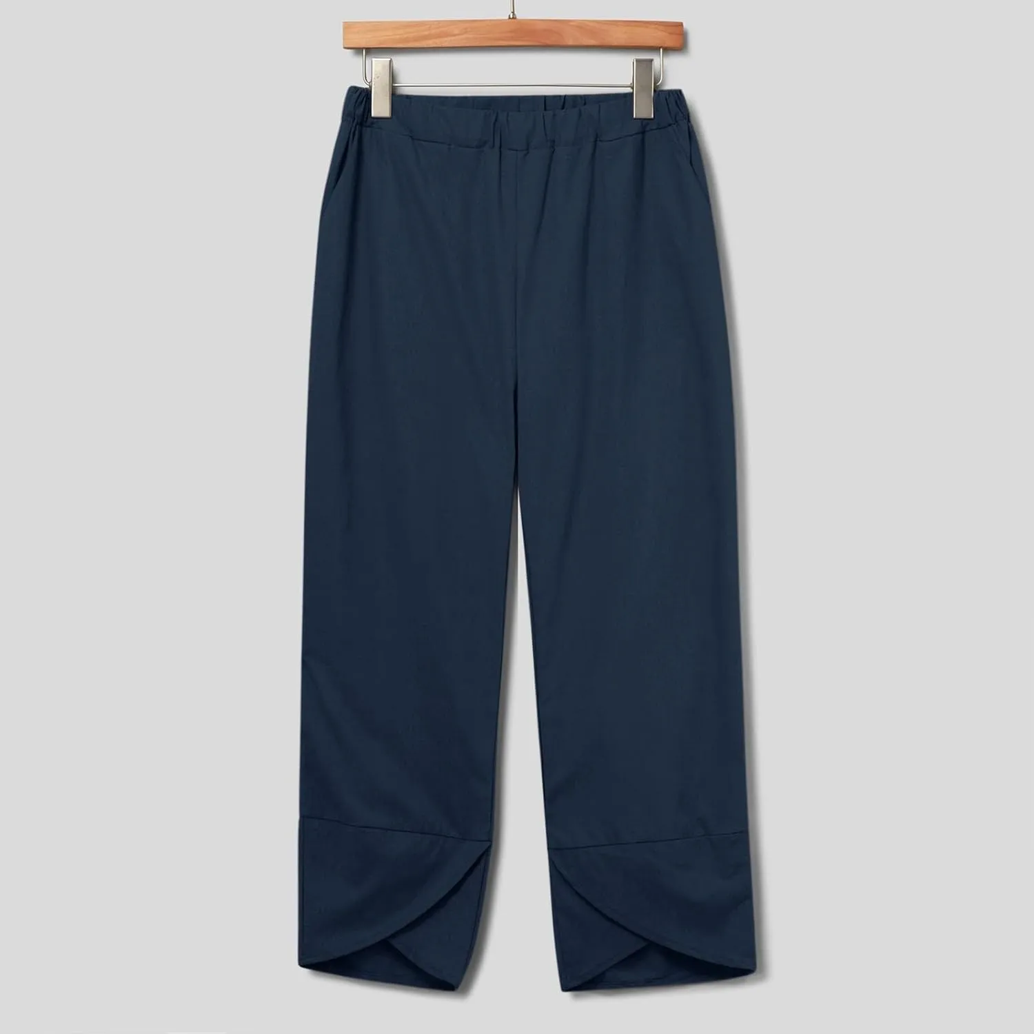 Women's Two Piece Sets Cotton Linen 2 Peice Outfits Solid Color Loose Casual Suit Long Sleeve Shirts Loose Pants