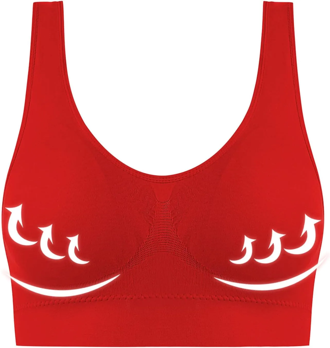 Women's Wirefree Bras Seamless Full Coverage Plus Size Stretch Sports Bra Yoga Workout Everyday Wear Bralettes