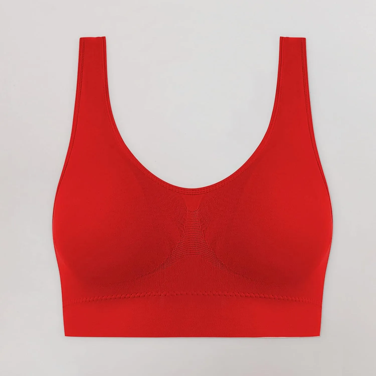 Women's Wirefree Bras Seamless Full Coverage Plus Size Stretch Sports Bra Yoga Workout Everyday Wear Bralettes