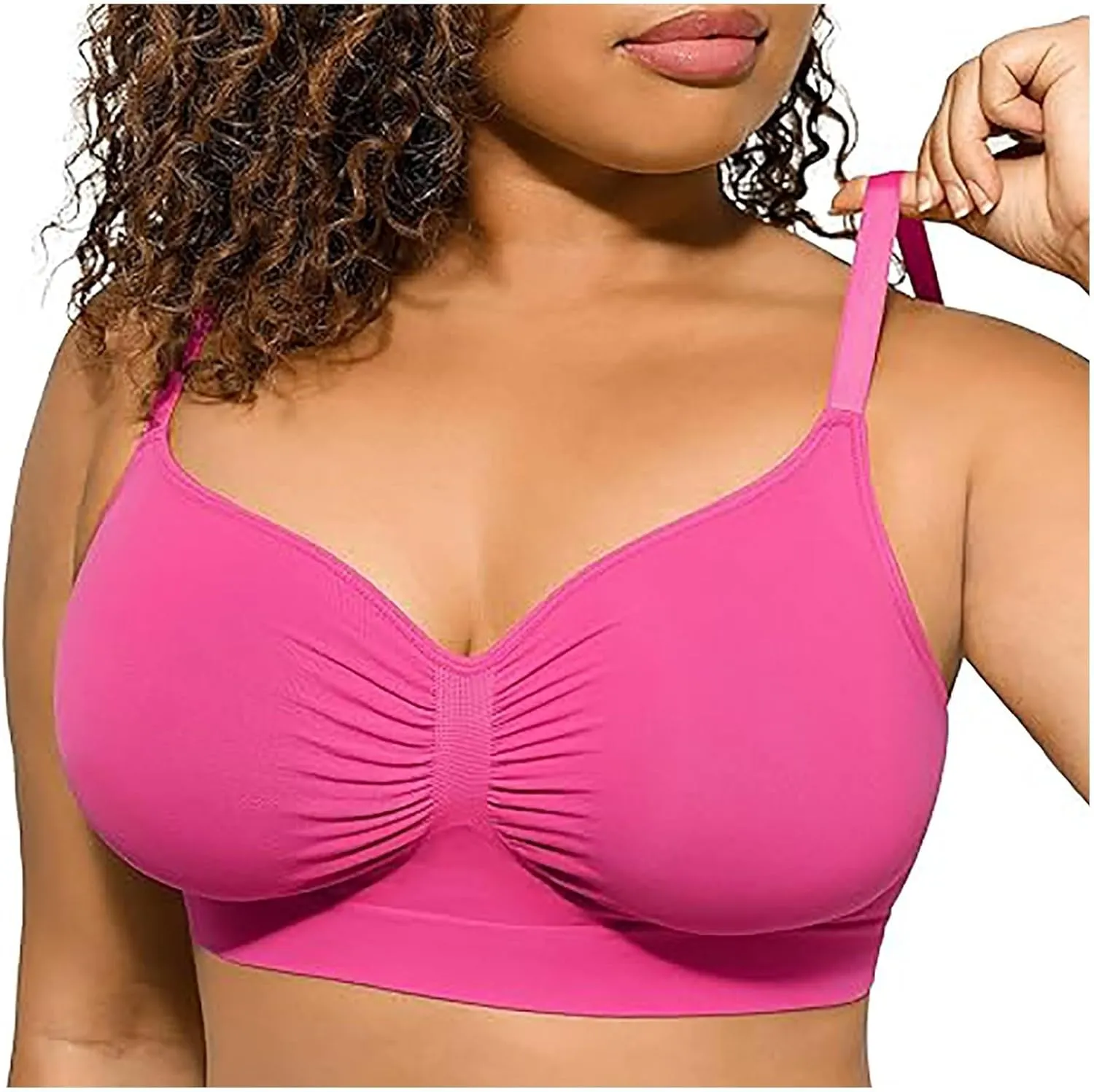 Womens Wireless Bras Stretch Comfort Bralettes No Underwire Sports Bras High Support Large Brust Everyday Bras