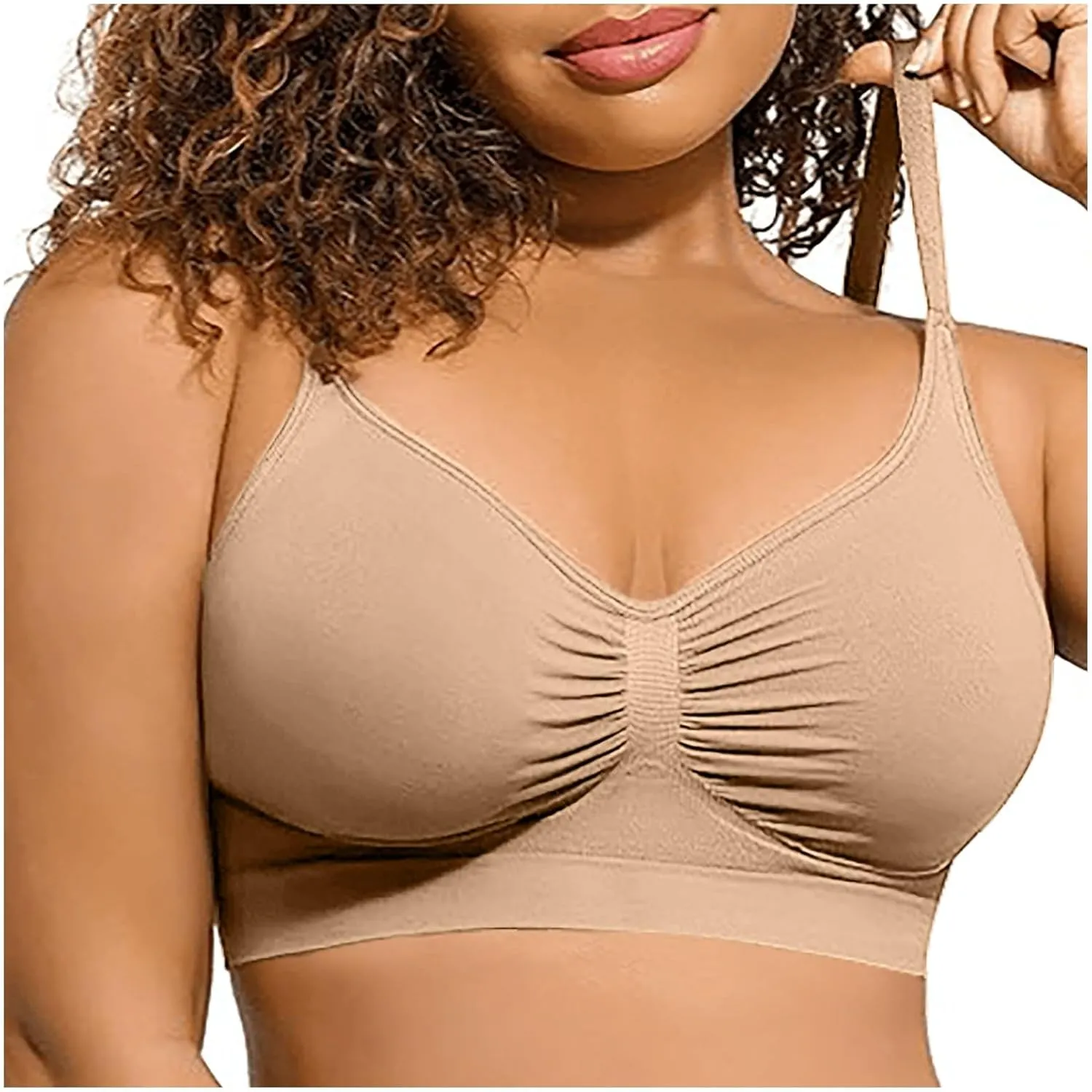 Womens Wireless Bras Stretch Comfort Bralettes No Underwire Sports Bras High Support Large Brust Everyday Bras