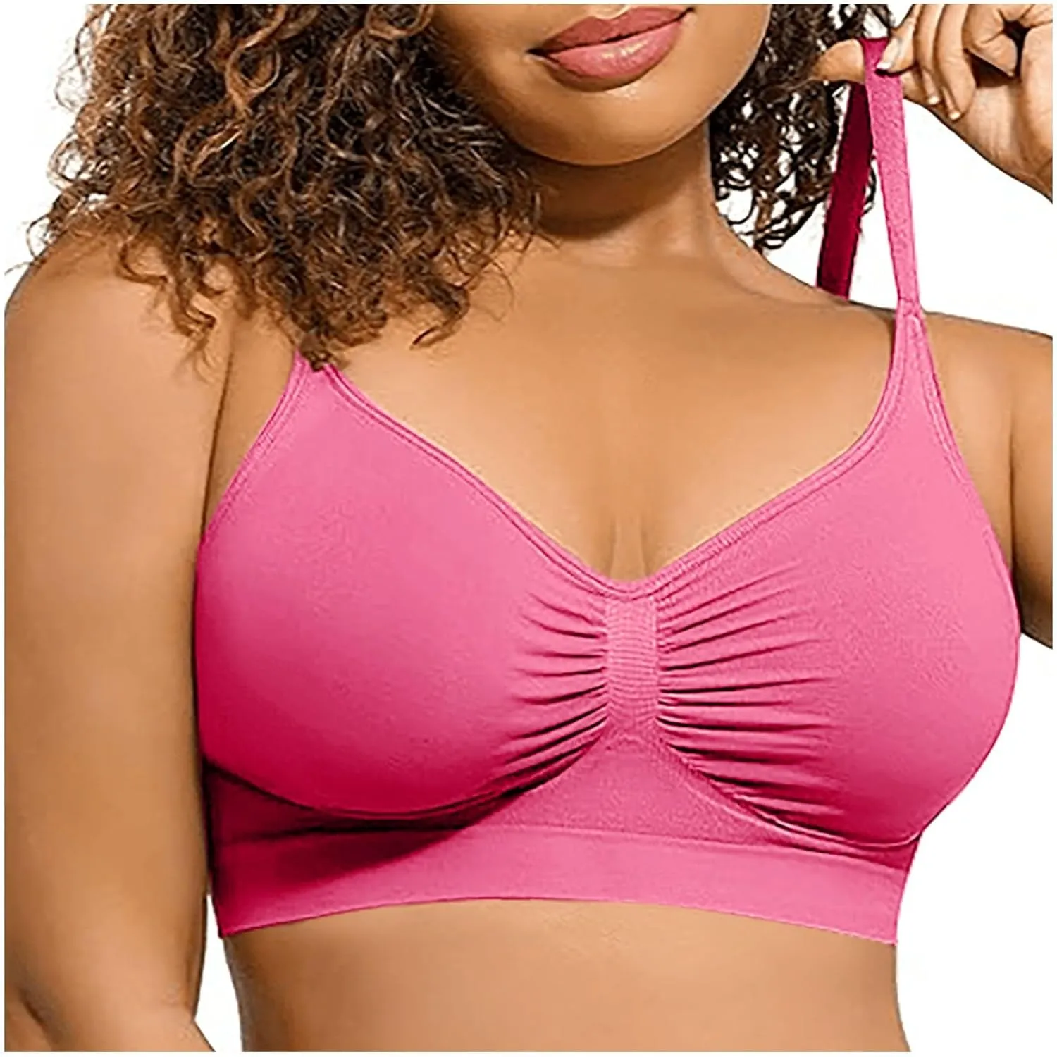 Womens Wireless Bras Stretch Comfort Bralettes No Underwire Sports Bras High Support Large Brust Everyday Bras